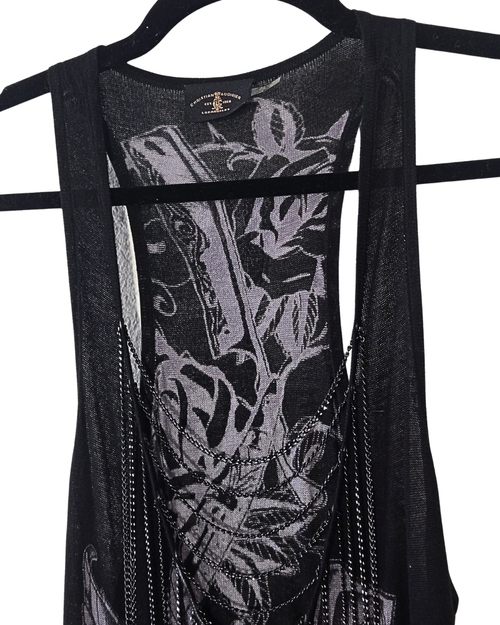 CHRISTIAN AUDIGIER - TANK DRESS CHAIN DRAPED - 2000s
